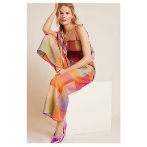 Anthropologie Gingham Patchwork Jumpsuit (w/pockets!!)